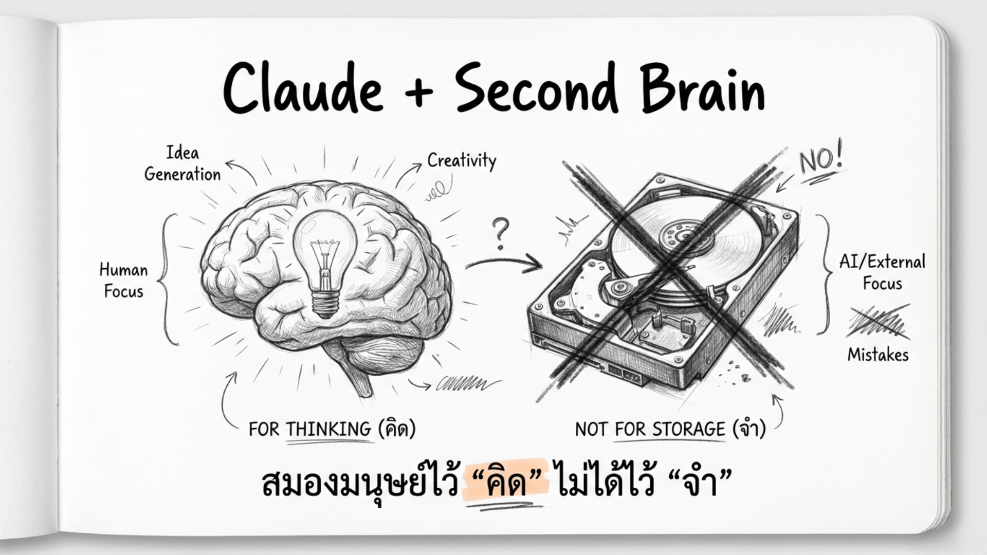 Second Brain สมองคุณมีไว้คิดไม่ได้มีไว้จำ